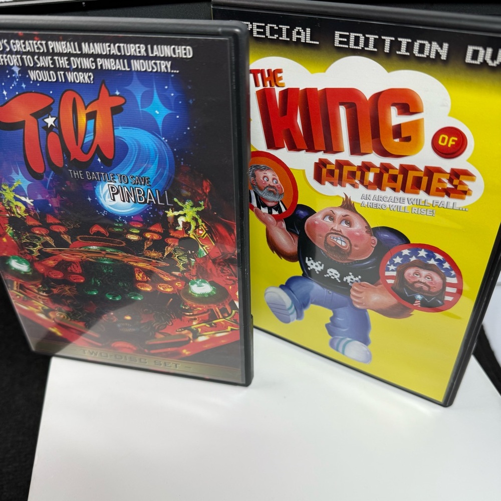 Lot 2 Tilt! The Battle to SavePinball and The King of Arcades DVDs documentary
